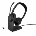 JABRA Evolve2 55 (25599-999-889) čierna / Slúchadlá / mikrofón / ANC / USB-C / Bluetooth / MS Stereo (25599-999-889)