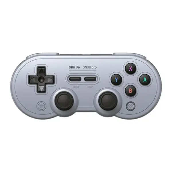 8BitDo SN30 Pre Gamepad Hall Effect sivá / Bezdrôtový ovládač / vibrácie / pre Windows Switch Apple Steam OS (RET00413)