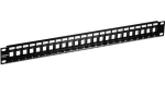 Trendnet TC-KP24 čierny / Patch panel / 24 portov / Cat6 / neosadený / 1U / 19" (TC-KP24)