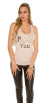 Sexy KouCla "F_ck you!" Tanktop Einheitsgroesse