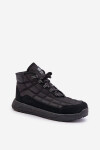 Zateplené pánske zimné topánky Lace-up Progress Black 41