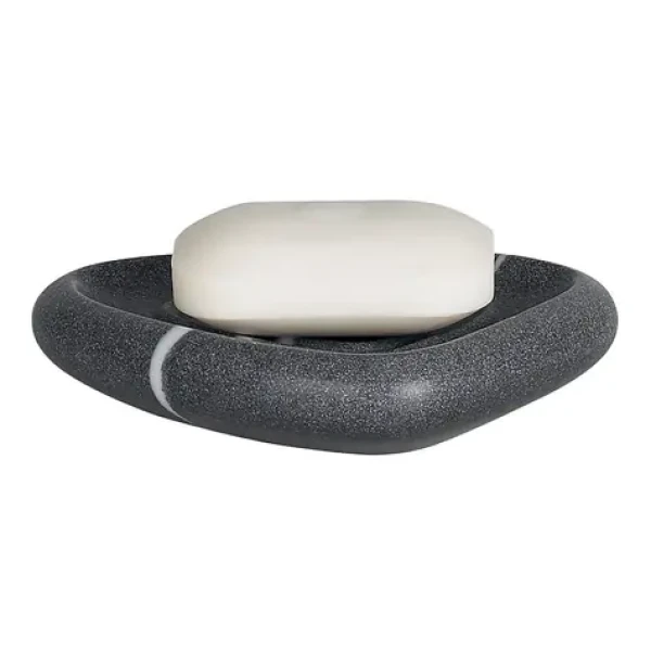 Spirella ETNA mydlenka sivá / polyresin / kamenný vzhľad (7610583136404)