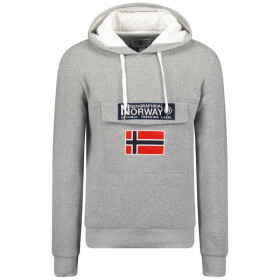 Pánska mikina WW6114H/GN Grey Pattern - Geographical Norway XL šedá vzor