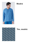 Pánske pyžamo Karelpiu KC8215 L Tm. modrá