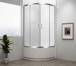 POLYSAN - SELMA štvrťkruhová sprchová zástena 900x900x1650, čire sklo MD2516