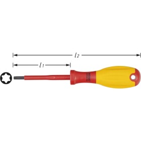 Hazet HAZET VDE skrutkovač Torx Veľkosť skrutkovača T 30 Dĺžka drieku: 100 mm; 810VDE-T30