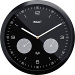 Mebus 52825 DCF nástenné hodiny 260 mm x 42 mm čierna; 52825