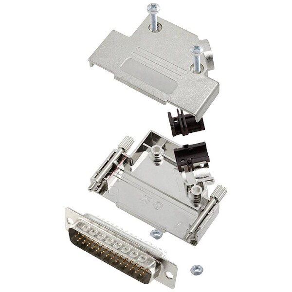Encitech D45PK-M-25-HDP44-W-K 6355-8057-03 sada D-SUB kolíkové lišty 45 ° Pólov: 44 spájkovaný 1 ks; 6355-8057-03