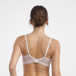 Dámska čipkovaná podprsenka s kosticami DIM ROMANCE UNDERWIRE FULL CUP BRA - DIM - ružová 85 D