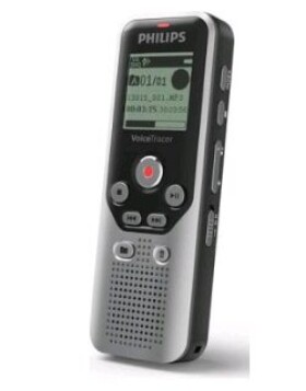 Philips DVT 1250 / diktafón / 8GB / až 270 hodín záznamu / USB / 3.5 mm jack (DVT1250)