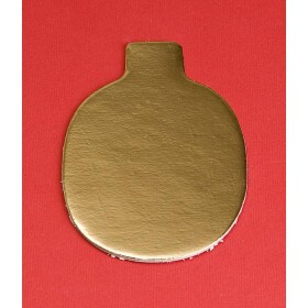Podložka papier zlatá minidezert 10×6,5 cm (ovál) 200 ks - Monaco - Monaco
