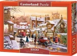 Castorland 104802 Puzzle Zasnežené mestečko