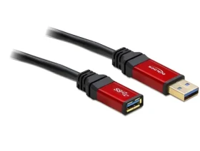 DeLock / Predlžovací kábel / USB 3.0 / A (M) - A (F) / 3 m / Premium (82754)
