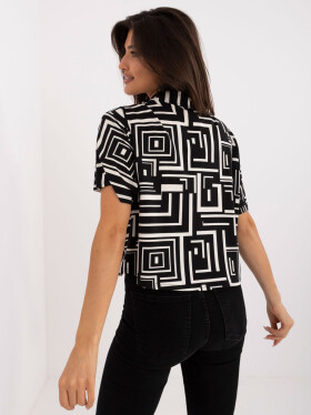 Blúzka LK BZ 509749.88 čierna a béžová jedna velikost