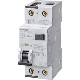 Siemens 5SU1354-6KK10 prúdový chránič/elektrický istič 2-pólový 10 A 0.03 A 230 V; 5SU1354-6KK10