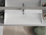 MEXEN - Ava umývadlo na dosku liaty mramor 1/O 120 x 46, biela 23011201