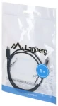 Lanberg CA-CMCM-10CU-0010-BK čierna / Kábel USB / USB-C (M) - USB-C (M) / USB 2.0 / 1 m (CA-CMCM-10CU-0010-BK)