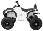 Mamido Elektrická štvorkolka ATV nafukovacie kolesá biela