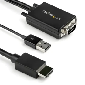 StarTech kábel VGA na HDMI čierna / USB audio / 1080p / 60Hz / 2 m (VGA2HDMM2M)