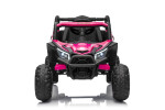 Mamido Mamido Elektrické autíčko Buggy Madman ružové | UTV-MX 4x4 | EVA kolesá | 12V 10Ah | EKO koža