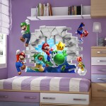 Veselá Stena Samolepka Hra Super Mario