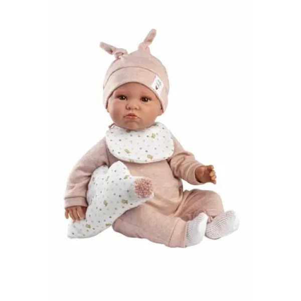 Llorens 74508 NEW BORN - realistická bábika bábätko so zvukmi a mäkkým látkovým telom - 45 cm