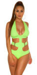 Sexy KouCla Neckholder Monikini NEONCORALL XL