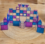 Mamido Cleverclixx Tiles Magnetická stavebnice velká krystalová sada 180 ks