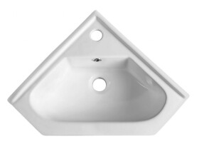 AQUALINE - Keramické umývadlo rohové 41x41 cm, na nábytok 1601-40