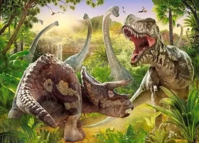 Castorland 018413 Súboj dinosaurov