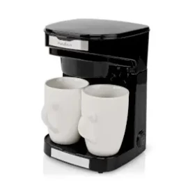 Nedis KACM140EBK čierna / Kávovar na prekvapkávanú kávu / 450 W / 0.25 l / 2 šálky / papierový filter (KACM140EBK)