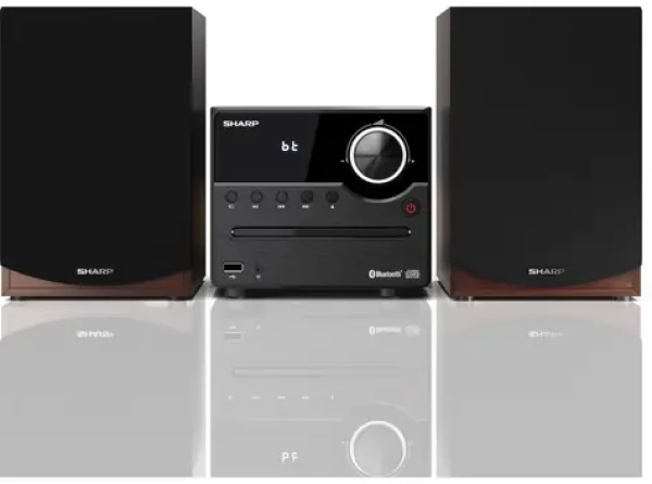 Sharp XL-B512 BR hnedá / Mikrosystém / 45W / FM / BT 5.0 / CD / USB / 3.5mm (XL-B512 BR)