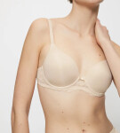 AMOURETTE CHARM - hladká podprsenka s vystuženými košíčkami, neviditeľná pod tričkom Triumph CREAMY DREAM 90C