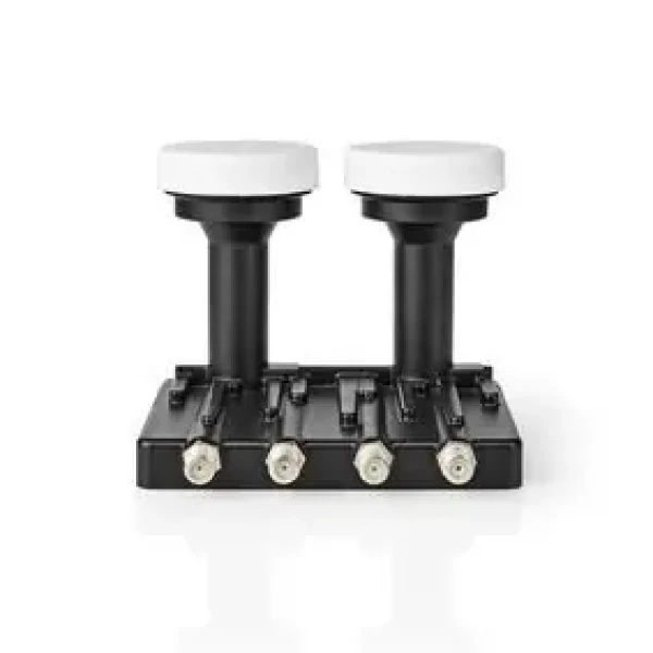 Nedis LNB čierna / Quad Monoblok 6.0 ° / Výstupné pripojenie: 4X konektor F (SLNBQDM60BK)