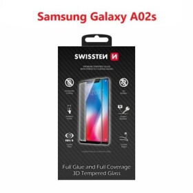 SWISSTEN Ultra Durable 3D FULL GLUE Glass pre SAMSUNG GALAXY A02s čierna (64701876)