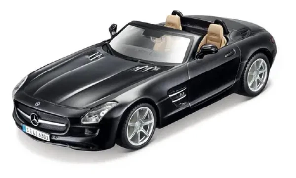 Bburago Mercedes - Benz SLS AMG Roadster čierna metalíza 1:32
