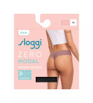 Dámske nohavičky ZERO Modal 2.0 Hipstring 2P - BLACK - čierne 0004 - SLOGGI BLACK S