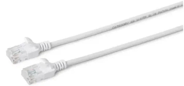 MicroConnect CAT6a U/UTP SLIM 10m biela / LSZH (V-UTP6A10W-SLIM)