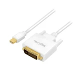 LogiLink Mini DisplayPort - DVI-D biela / Kábel / 3 m / 1920×1080 (CV0138)