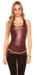 Sexy KouCla Wetlook Tanktop BORDEAUX