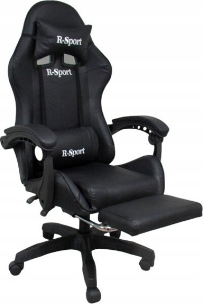 R-Sport Fotel Gamingowy K4 R-Sport Čierny z podNôžkiem+masażer