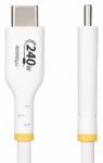 StarTech USB-C 240W PD biela / Nabíjací kábel / USB-C - USB-C / 4 m (USB2EPR4MW)