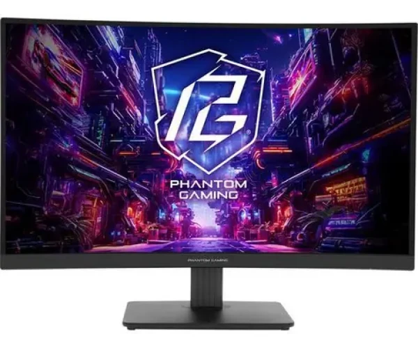27" ASRock Phantom Gaming PG27QRT1B čierna / VA zakrivený / 2560 x 1440 / 180Hz / 1ms / 5000:1 / HDMI + DP / VESA (90LXA0F0-A0E1A0V)