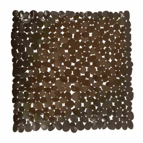 MSV GALETS protišmyková podložka do sprchy hnedá / PVC / 53 x 53 cm