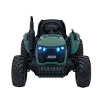 Mamido Detský elektrický traktor GROW 1804 24V tmavo zelený