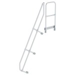 MUNK Günzburger Steigtechnik 600588 Munk Druhé madlo na schody s plošinou 60° 8 schodov 1 ks; 600588