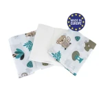 Bomimi Plienky bavlna Premium 140 g/m2 potlač, 80x70, 3ks, POJAZDNÁ ZOO (BO2217WHT041)