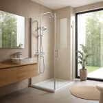 REA - Sprchová sada s termostatom LUNGO Diamond - Chrome REA-P5961