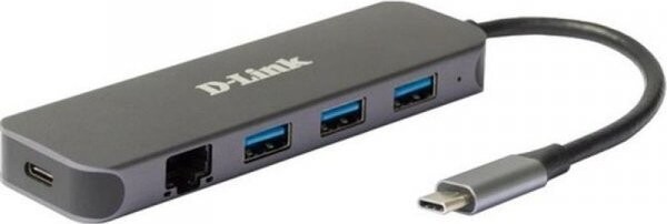 D-Link D-Link DUB-2334 USB-C nach 1000MBit Adapter mit USB-Hub retail