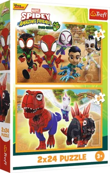 Trefl Puzzle Spidey a dinosaury